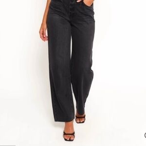 Petal & Pup Black Wide Leg Jeans